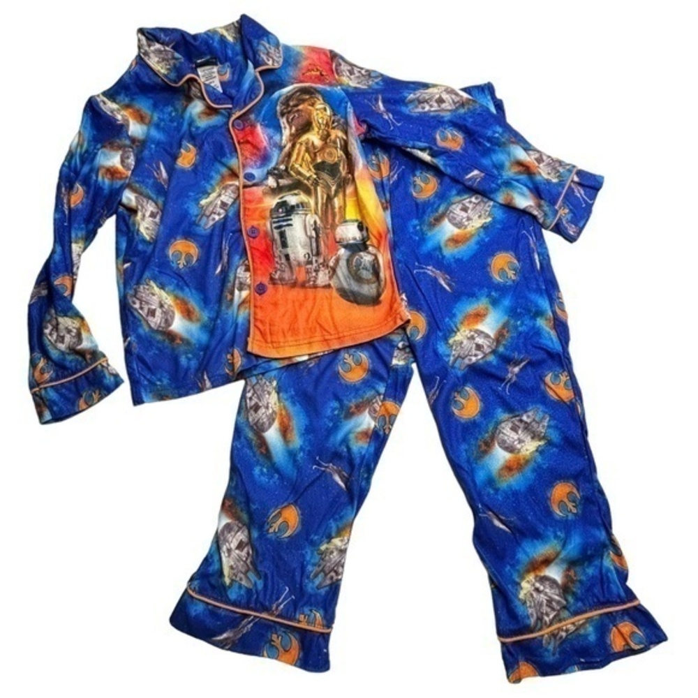Star Wars Boys Pajama Set Size 8 Top and Bottom